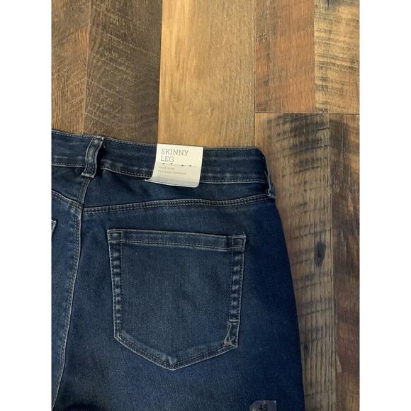 Style & Co Jeans Curvy Skinny Leg Mid Rise Tummy Control Short Length Size 4S - Picture 8 of 11